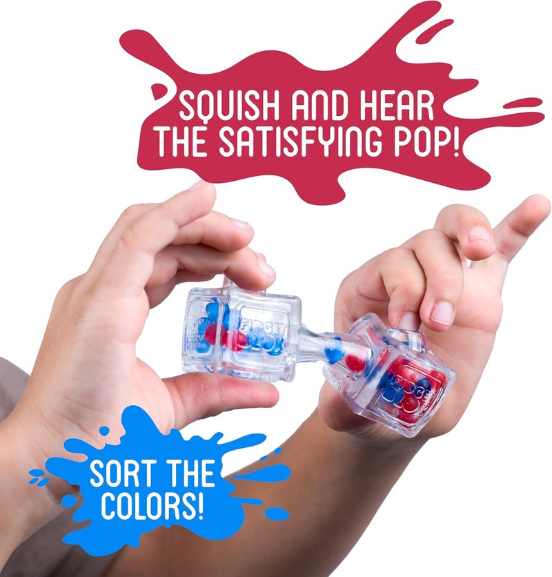 Jelly Blox Goliath Fidget Blox Sound | Red & Blue Poppers | Sensory Fidget Toys | from The Makers of Jelly Blox | Safe & Reliable | Ages 5+ - Image 2